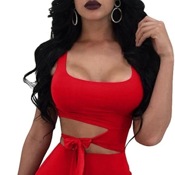 Sexy Sleeveless Cut Out Mini Bodycon - Picture 2 of 11